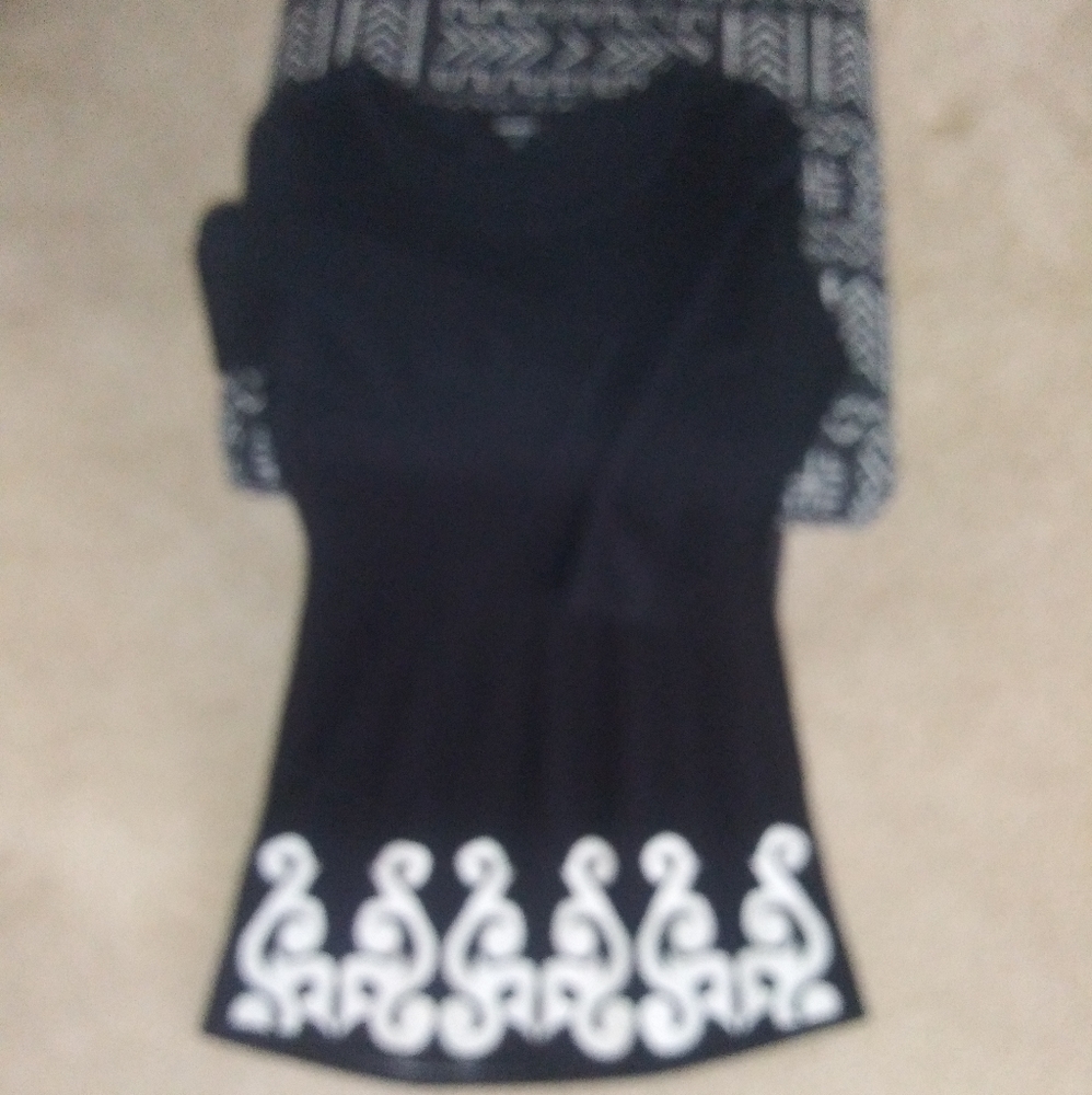 Black knit dress